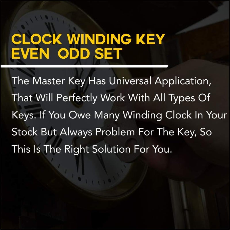 Brass Blessing : Master Key for All Ship Clock - Brass - Total 10 Prong in Two Piece Even/Odd (5025) - Image 3